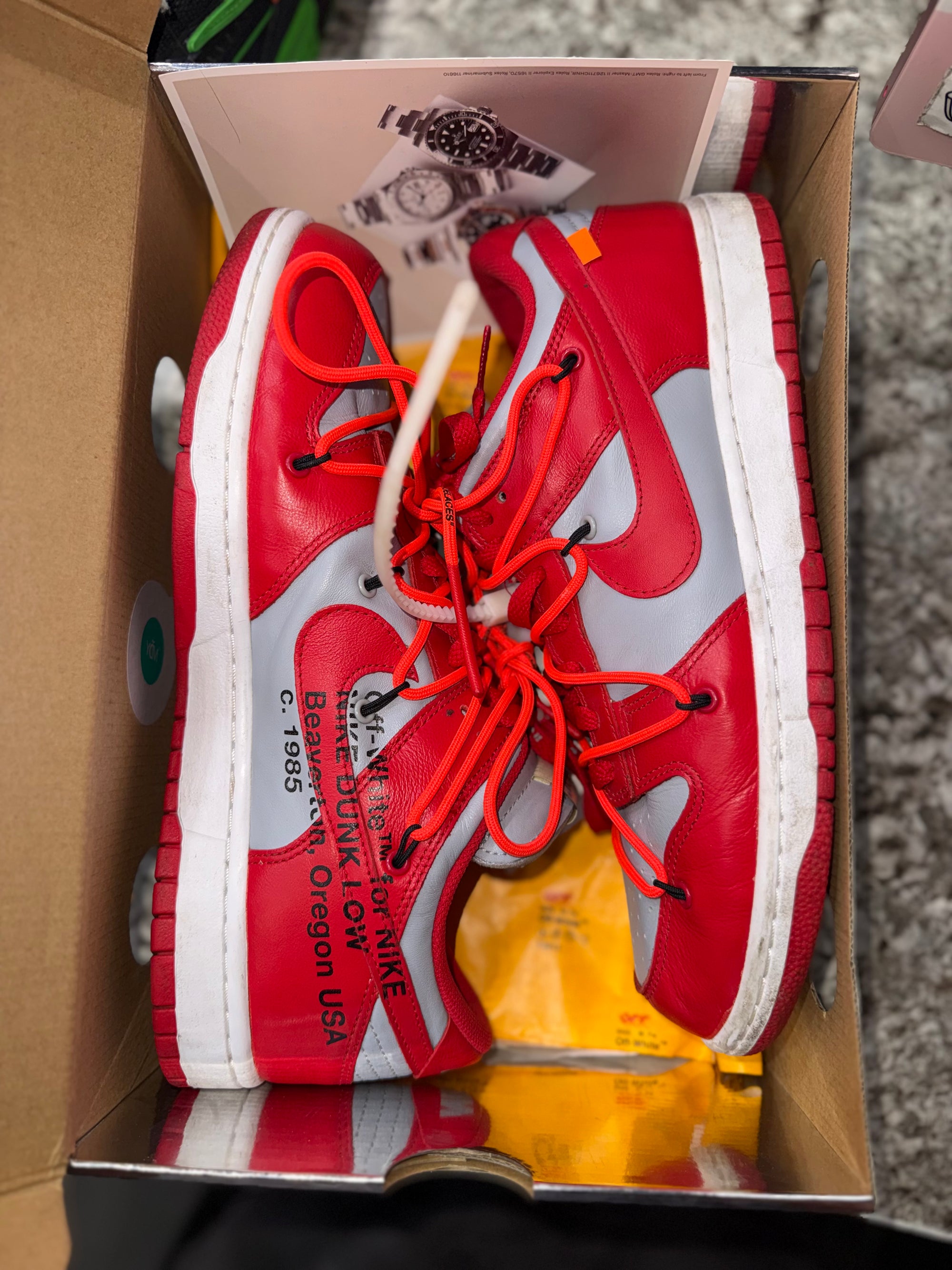 Nike Dunk Low Off-White University Red