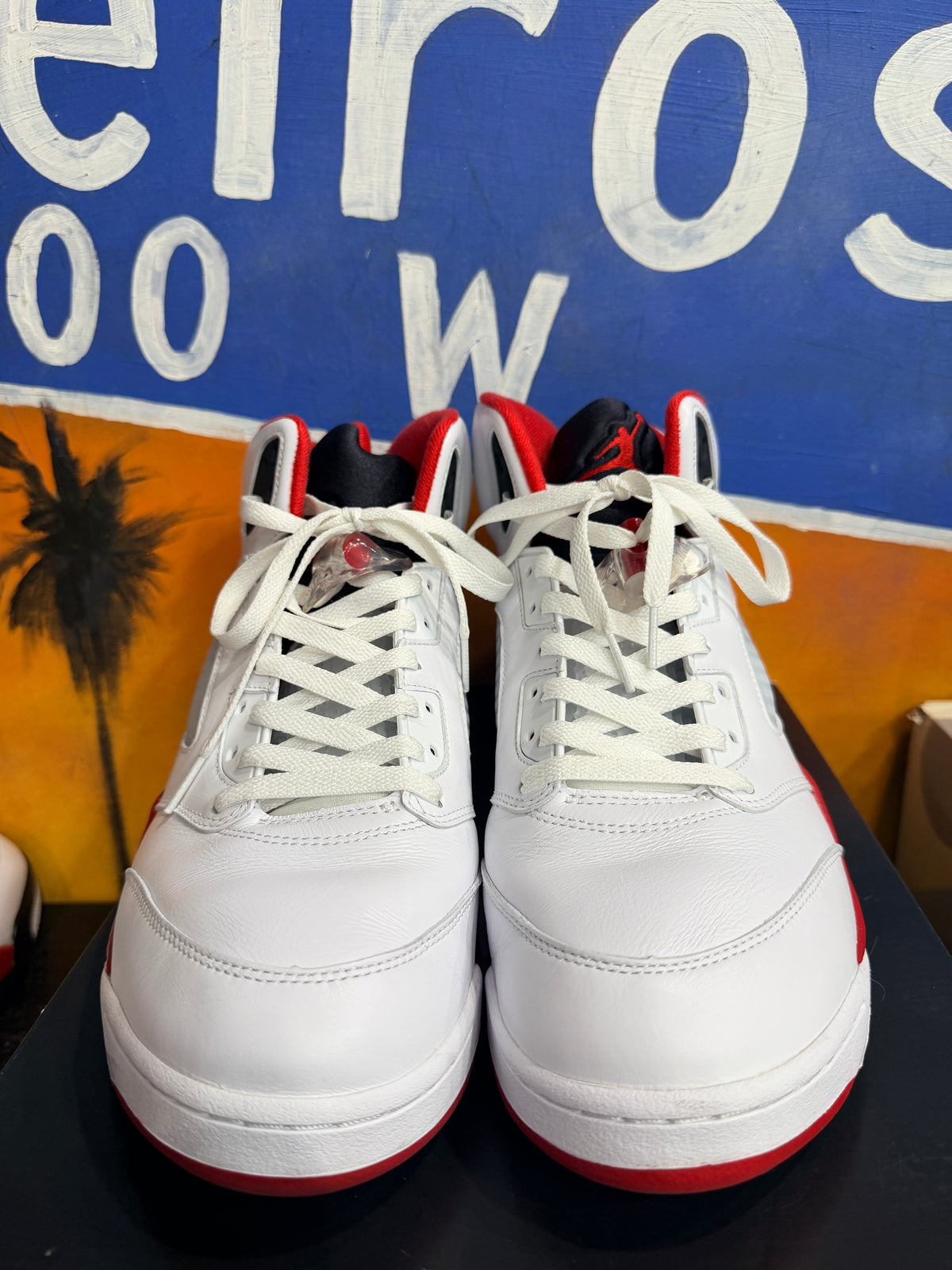 Jordan 5 Retro Fire Red Black Tongue (2025)