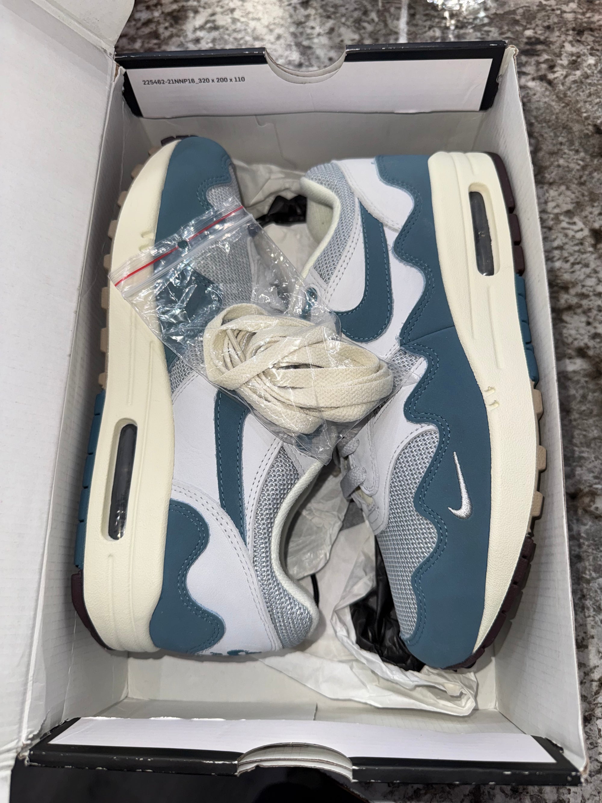 Nike Air Max 1 Patta Waves Noise Aqua (without Bracelet)