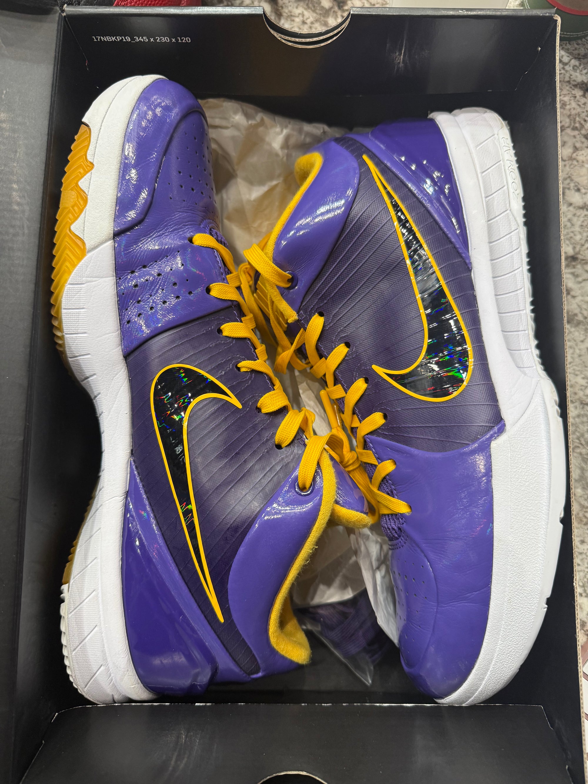 Nike Kobe 4 Protro Undefeated Los Angeles Lakers