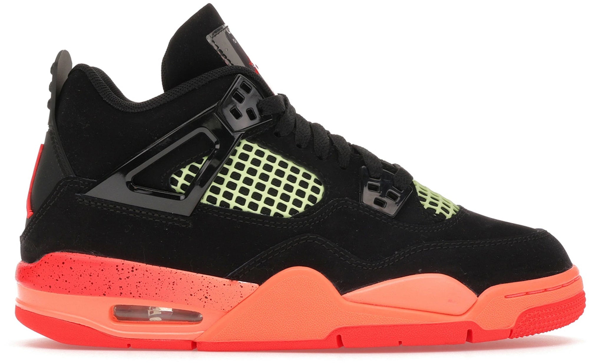 Jordan 4 Retro Black Infrared Barely Volt (GS)
