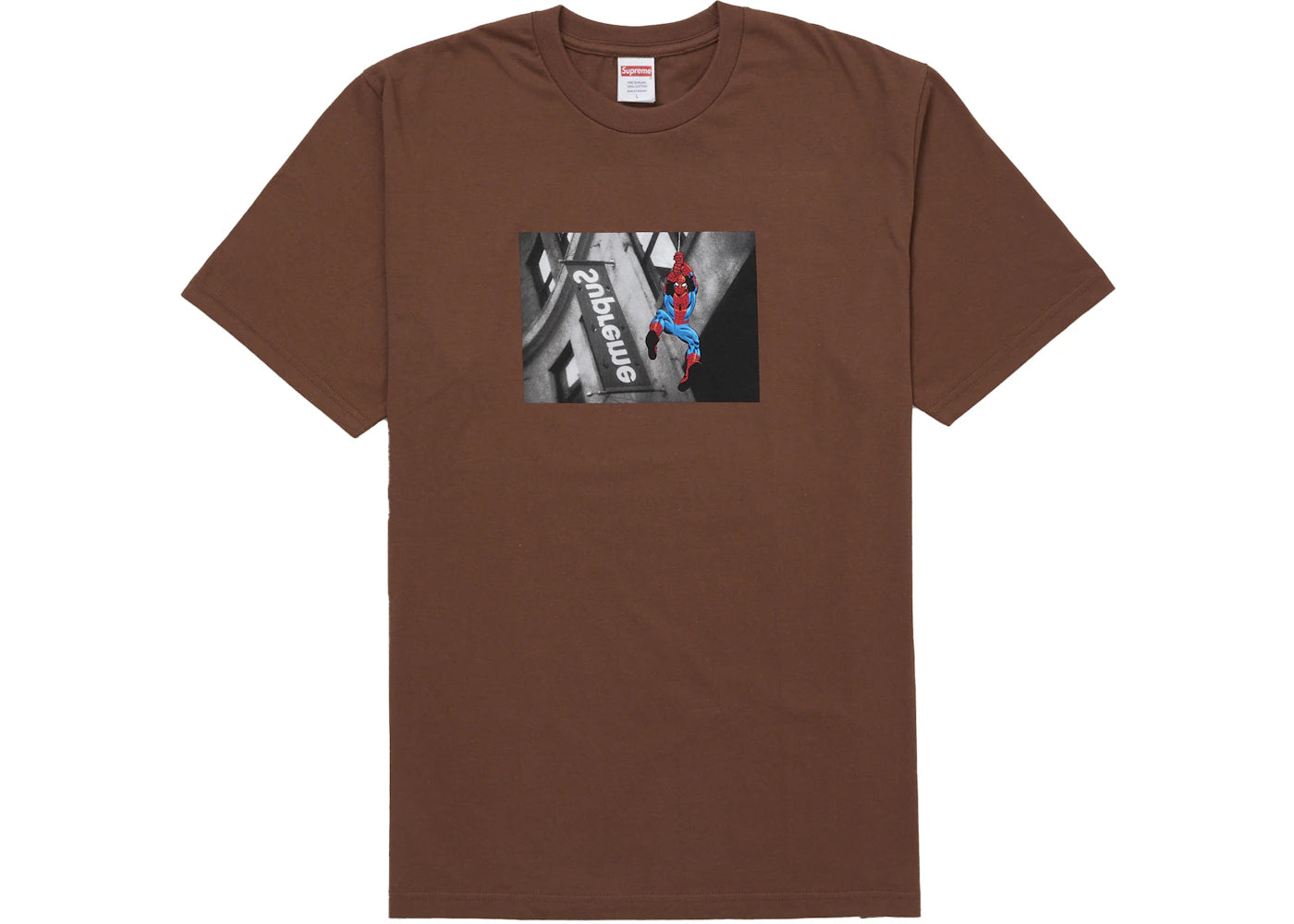 FW26 Supreme Spider-Man Tee Brown