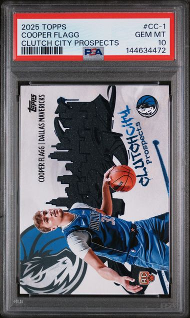 2025 Topps Cooper Flagg Clutch City Prospects #CC1 PSA 10