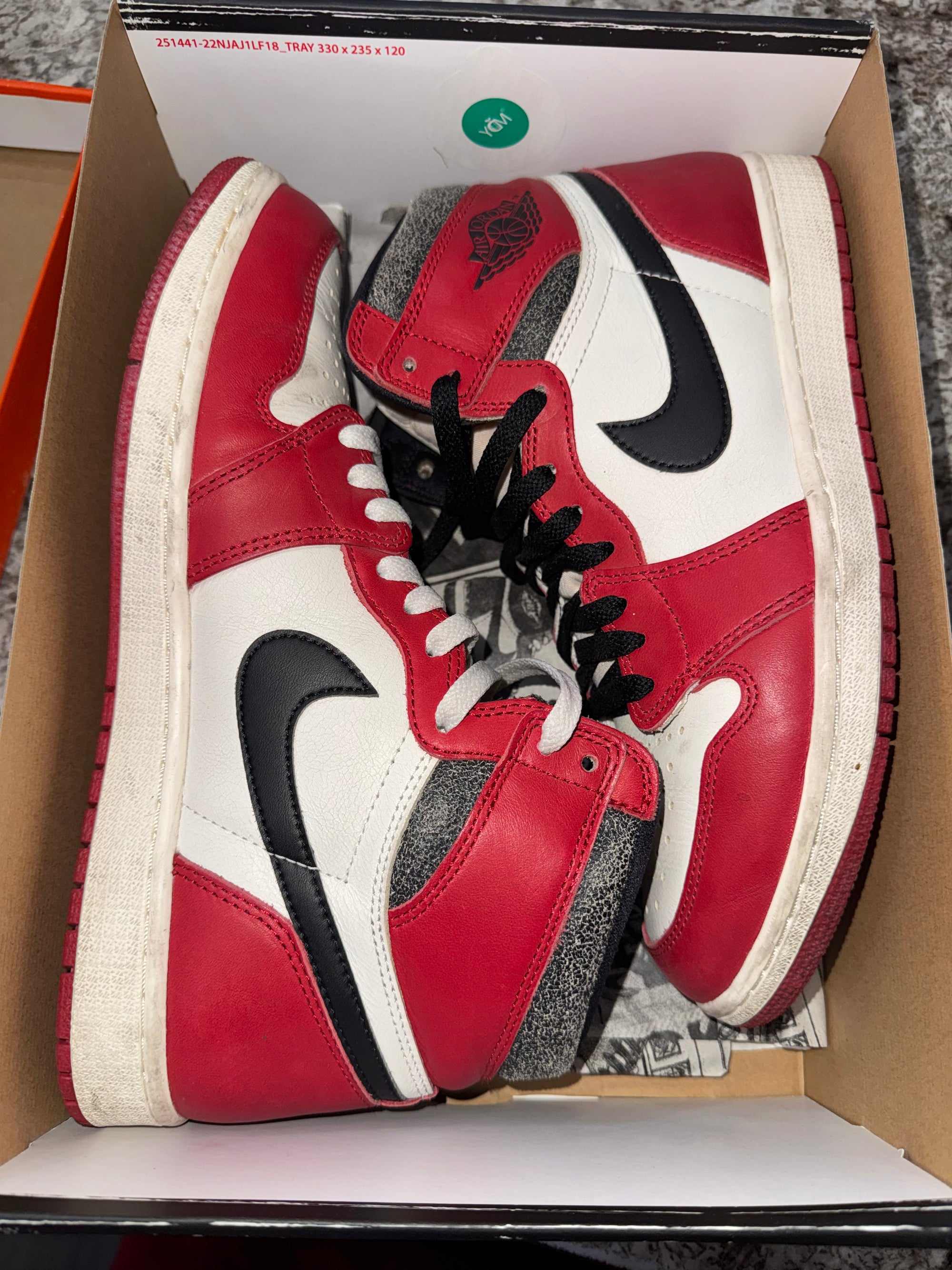 Jordan 1 Retro High OG Chicago Lost and Found