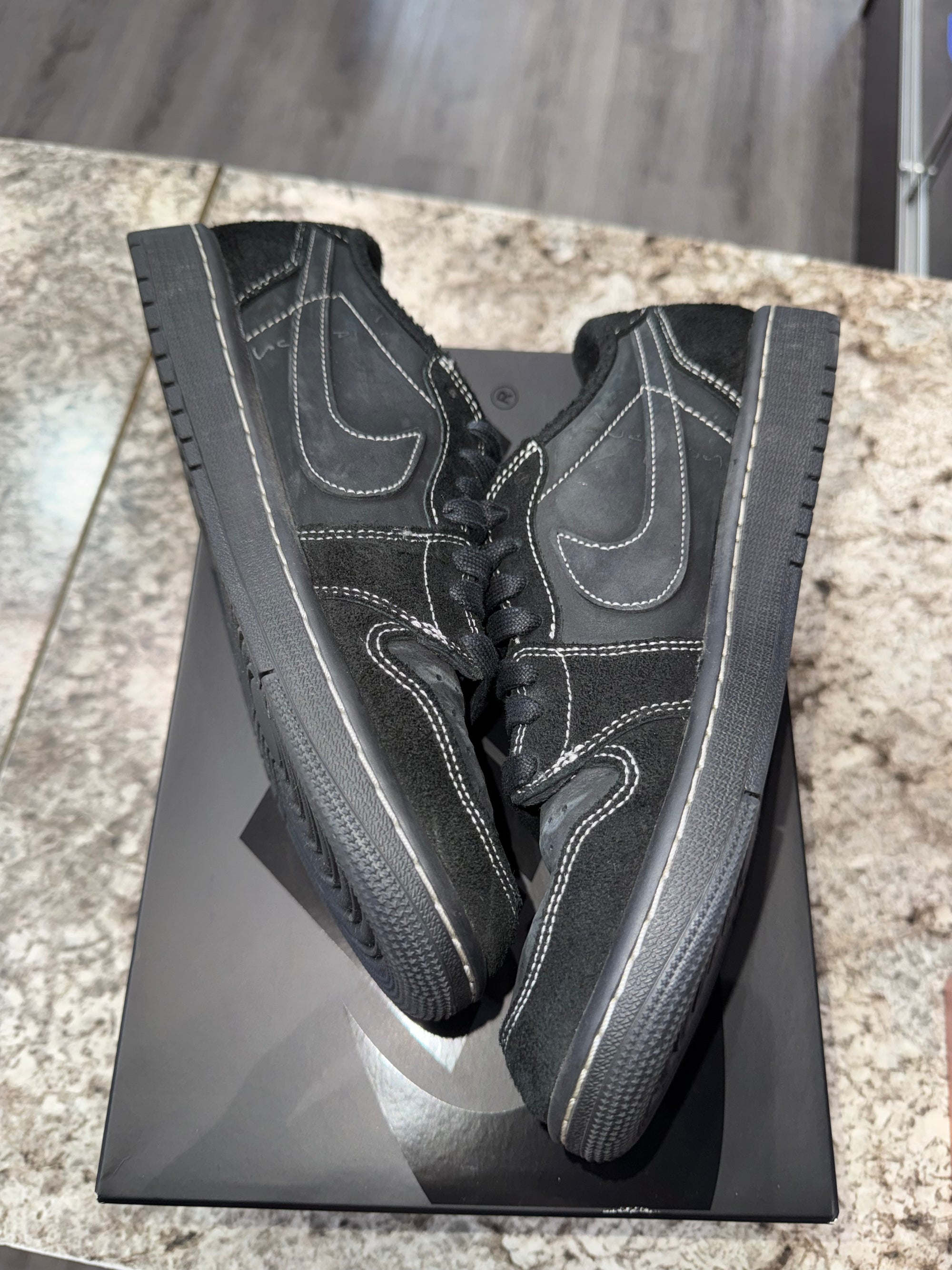 AJ1 Low Travis Scott Black Phantom ReStockX