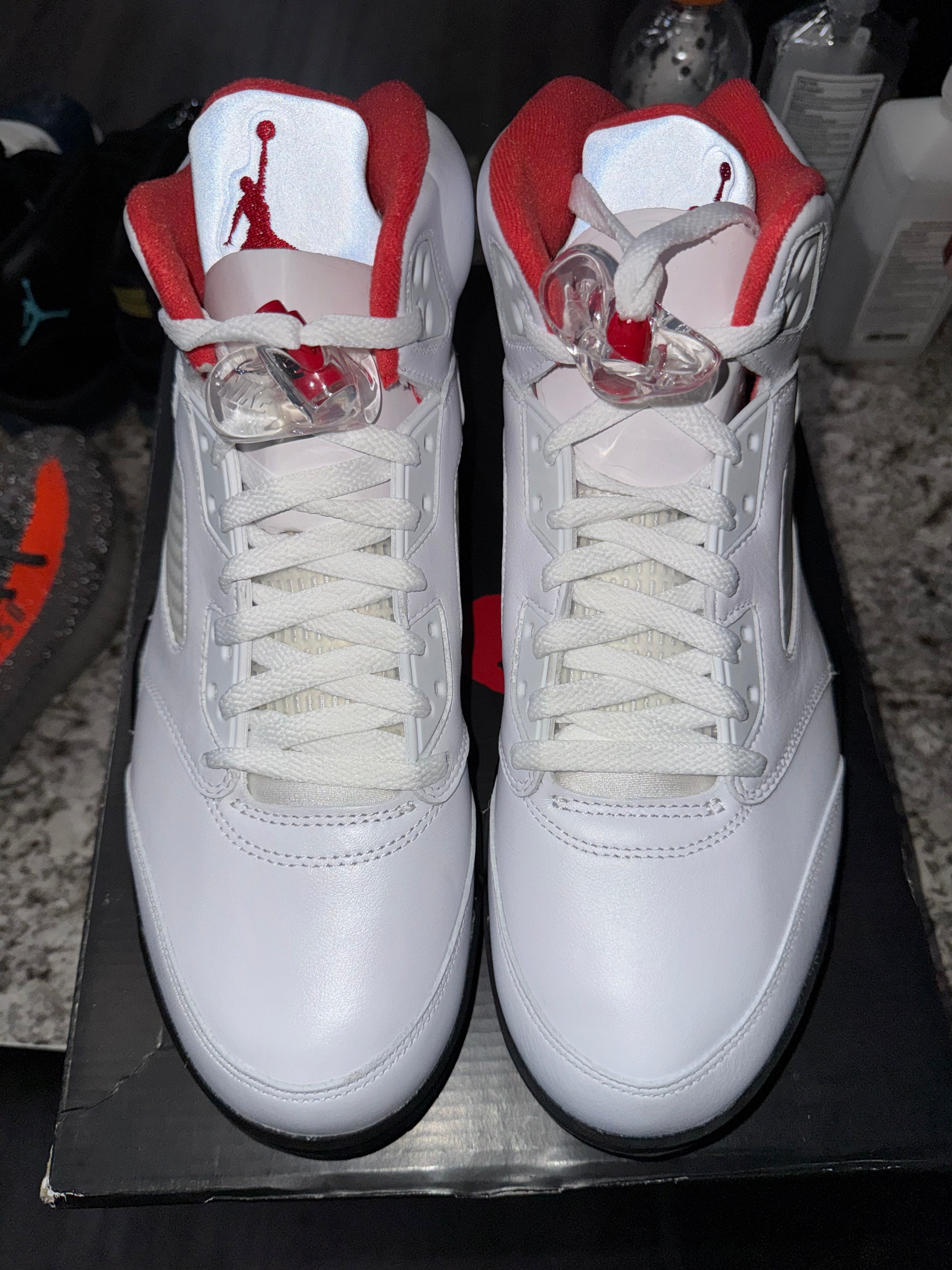 Jordan 5 Retro Fire Red Silver Tongue (2020) (DAMAGED BOX)