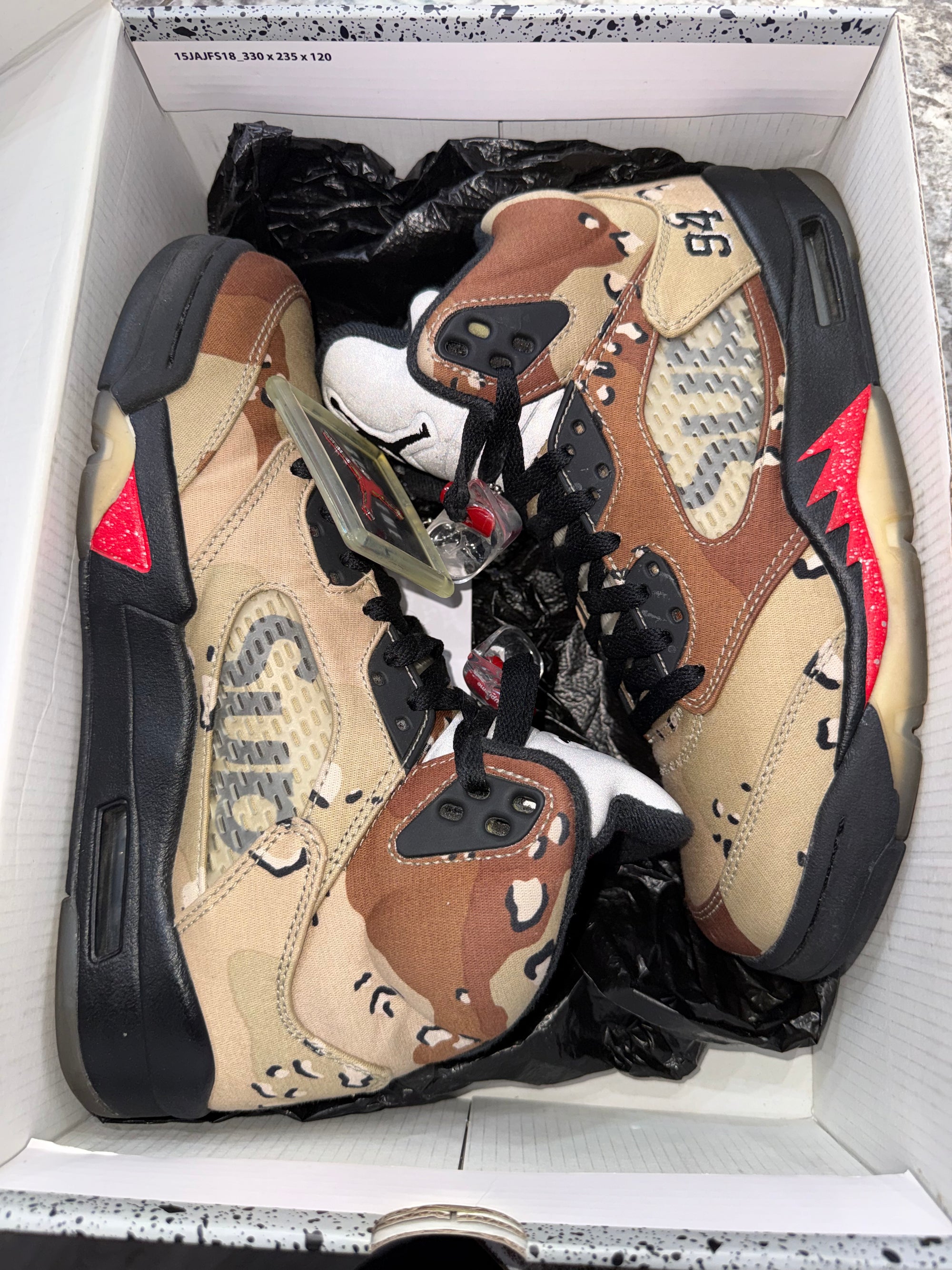 Jordan 5 Retro Supreme Desert Camo