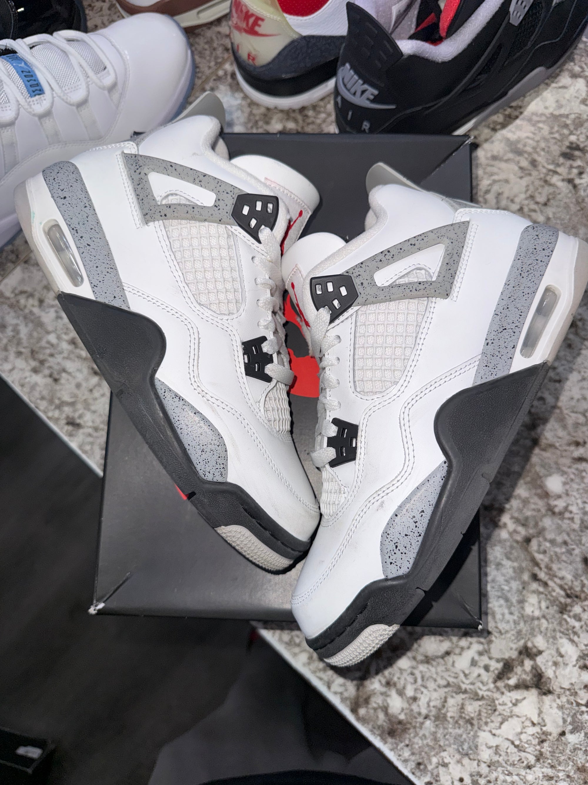 Jordan 4 Retro White Cement (2025) (GS)