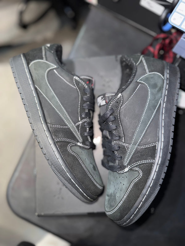 Jordan 1 Retro Low OG SP Travis Scott Black Phantom (MISSING RED LACE)