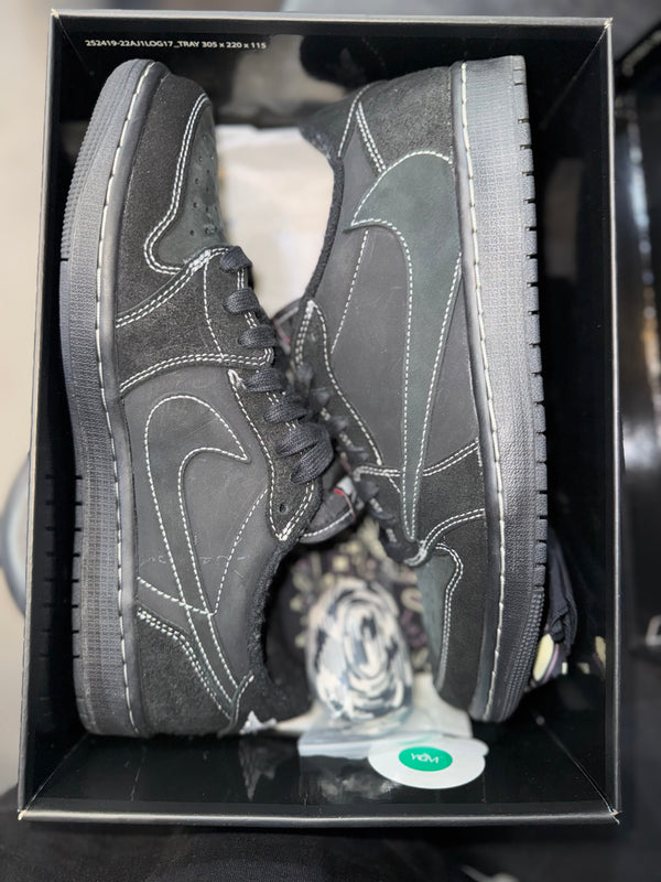 Jordan 1 Retro Low OG SP Travis Scott Black Phantom (MISSING RED LACE)