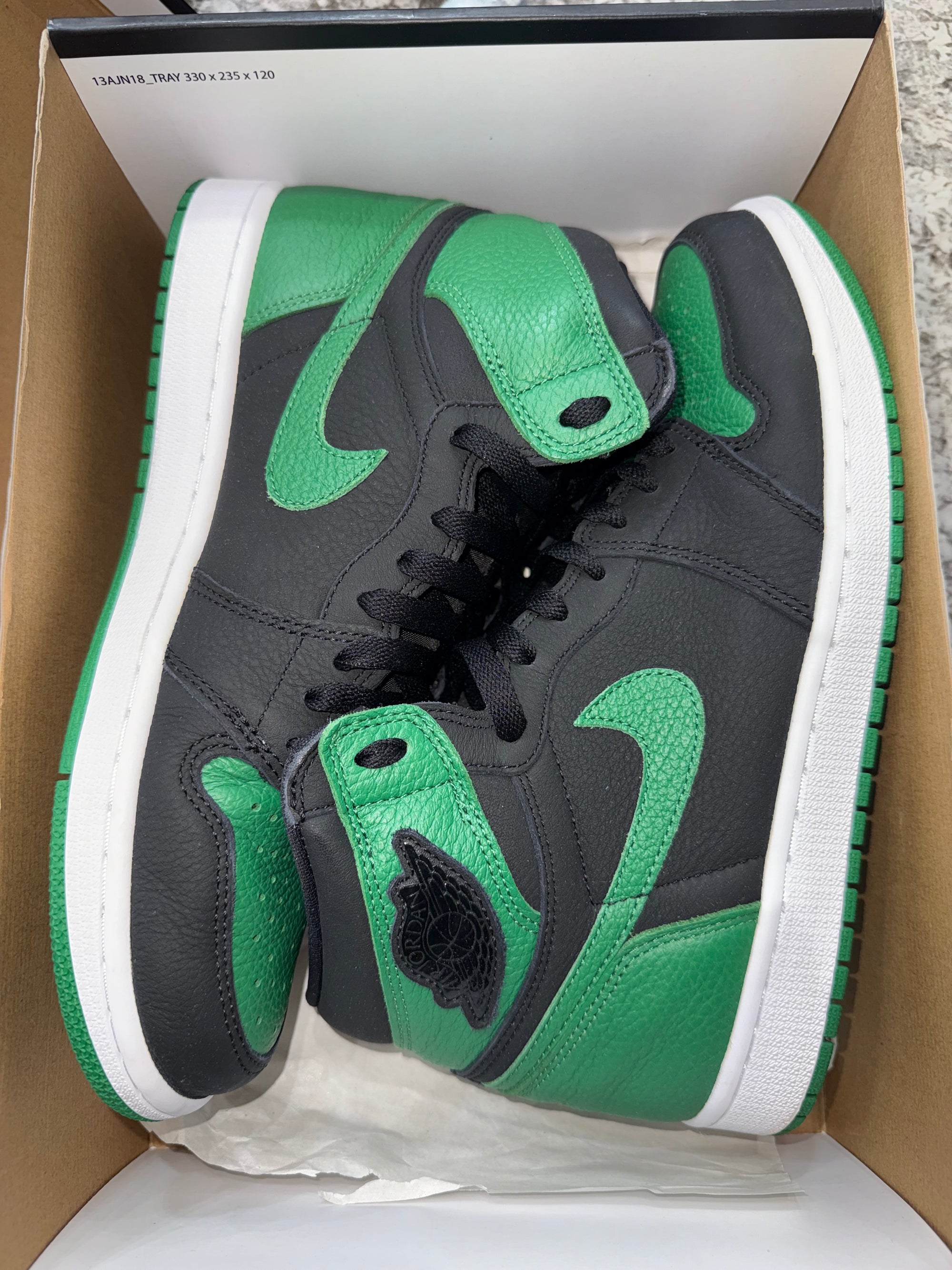 Jordan 1 Retro High Pine Green Black