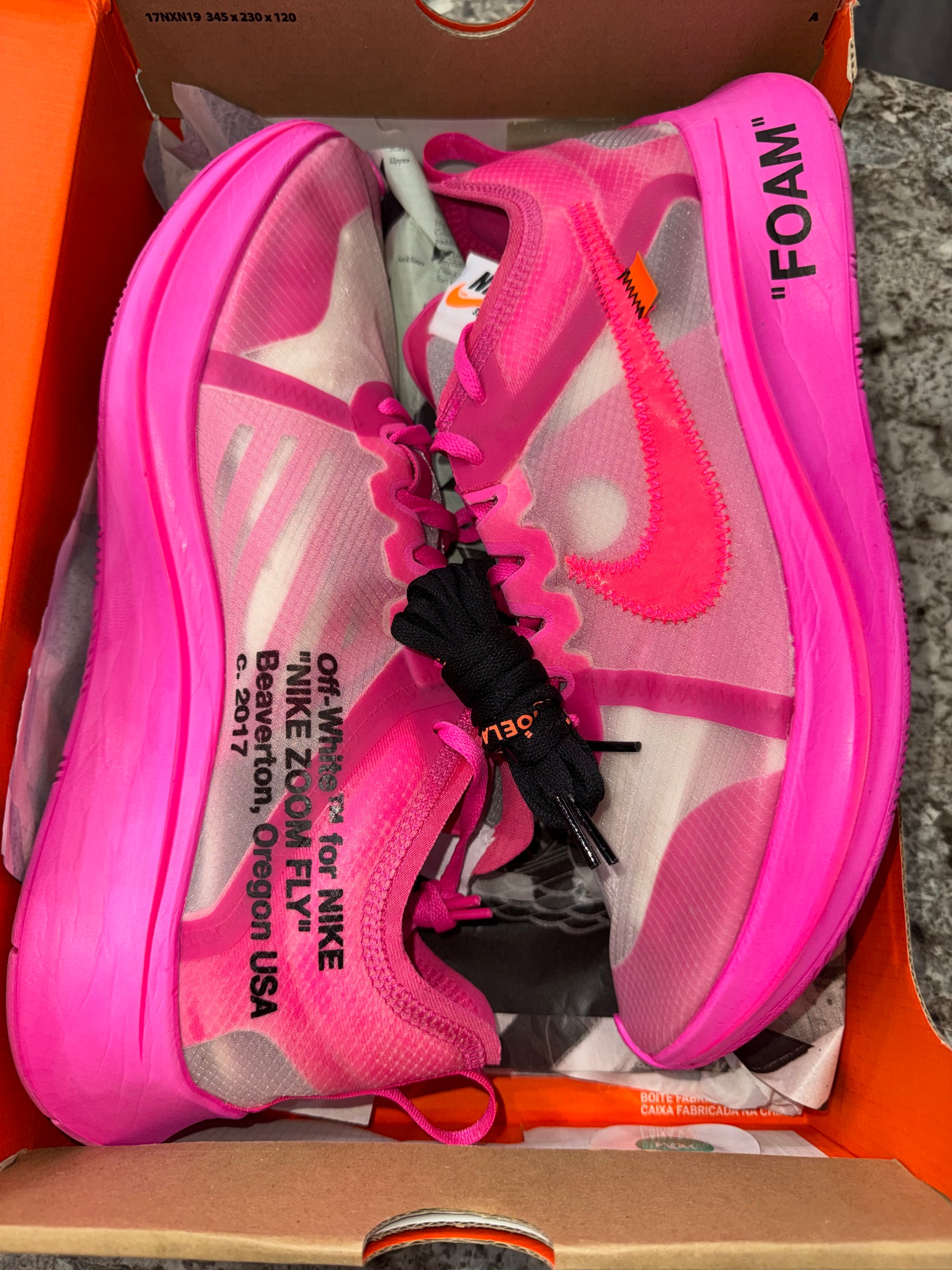 Nike Zoom Fly Off-White Pink
