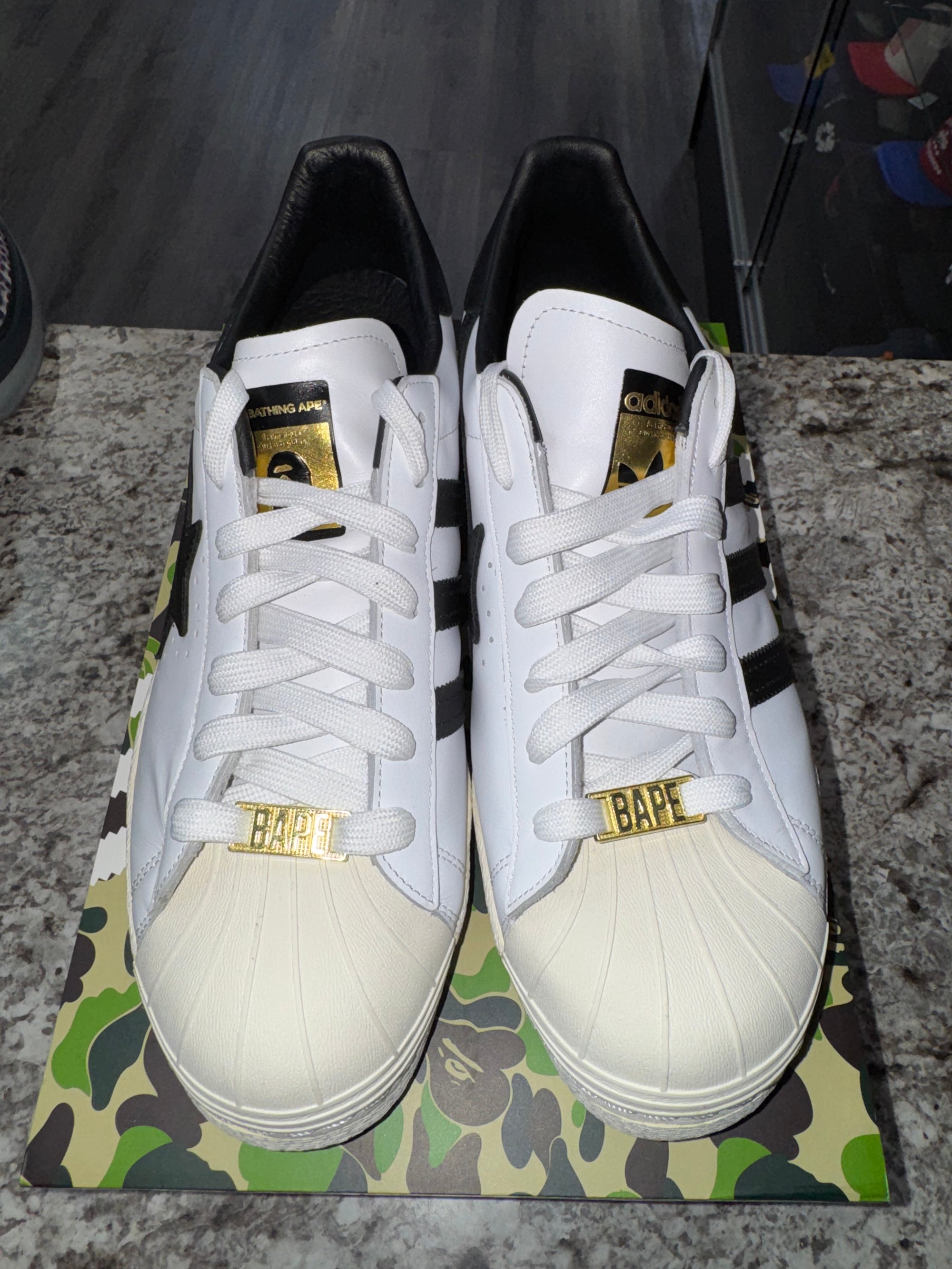 adidas Superstar 80s Bape White Black