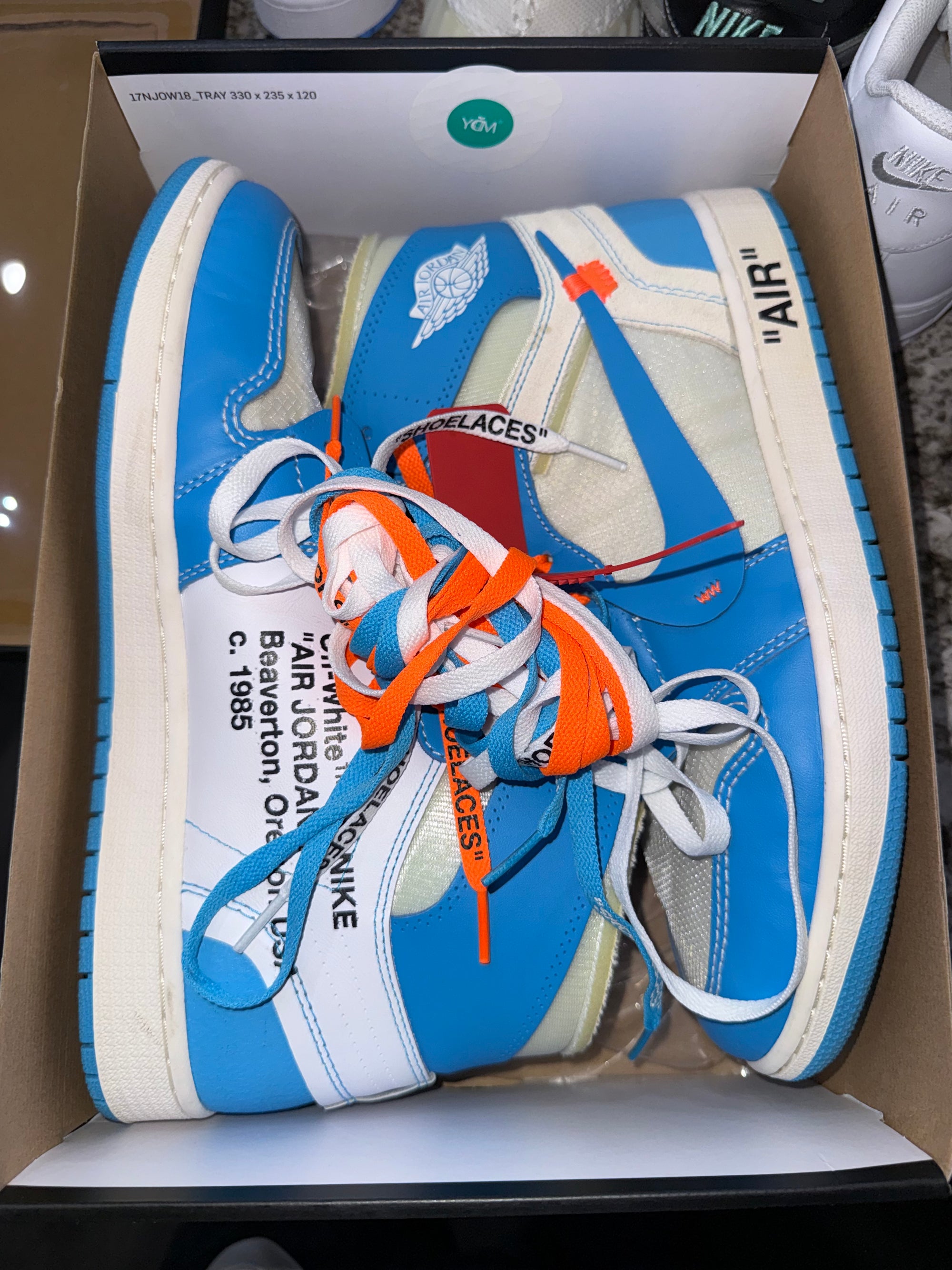 Jordan 1 Retro High Off-White University Blue