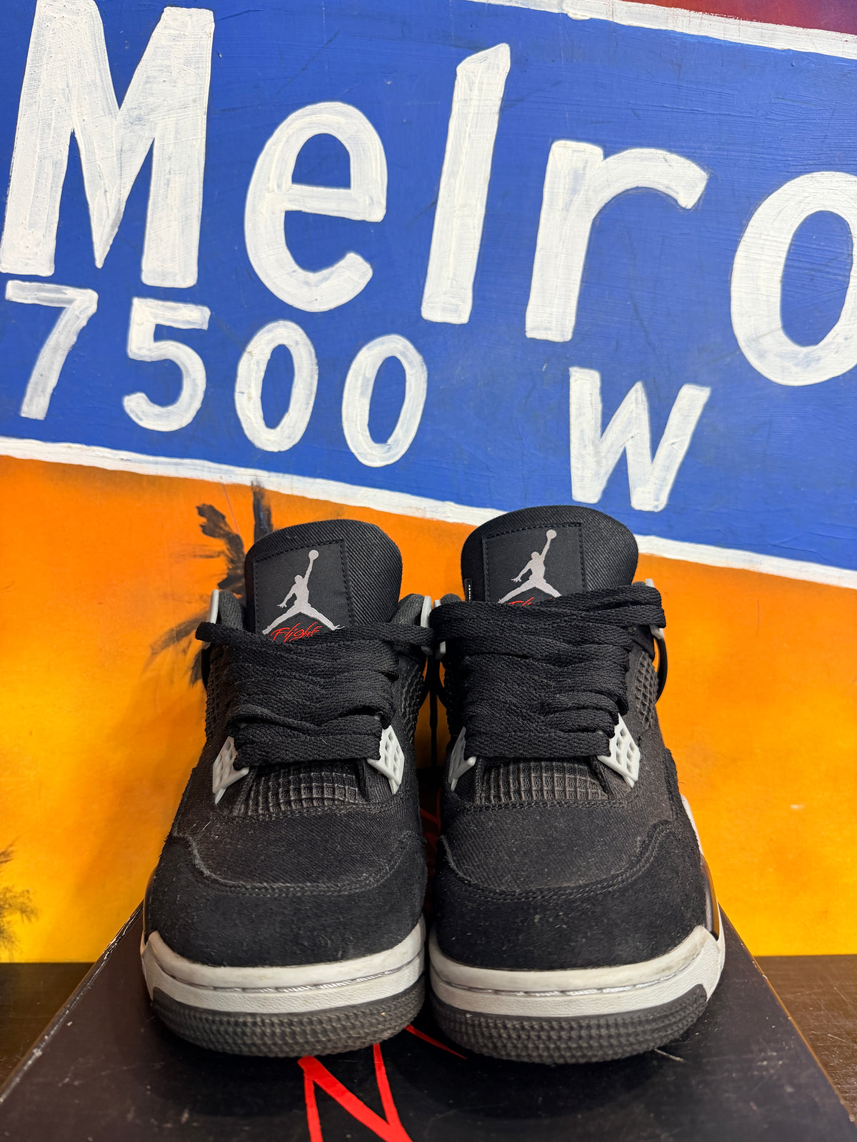 Jordan 4 Retro SE Black Canvas
