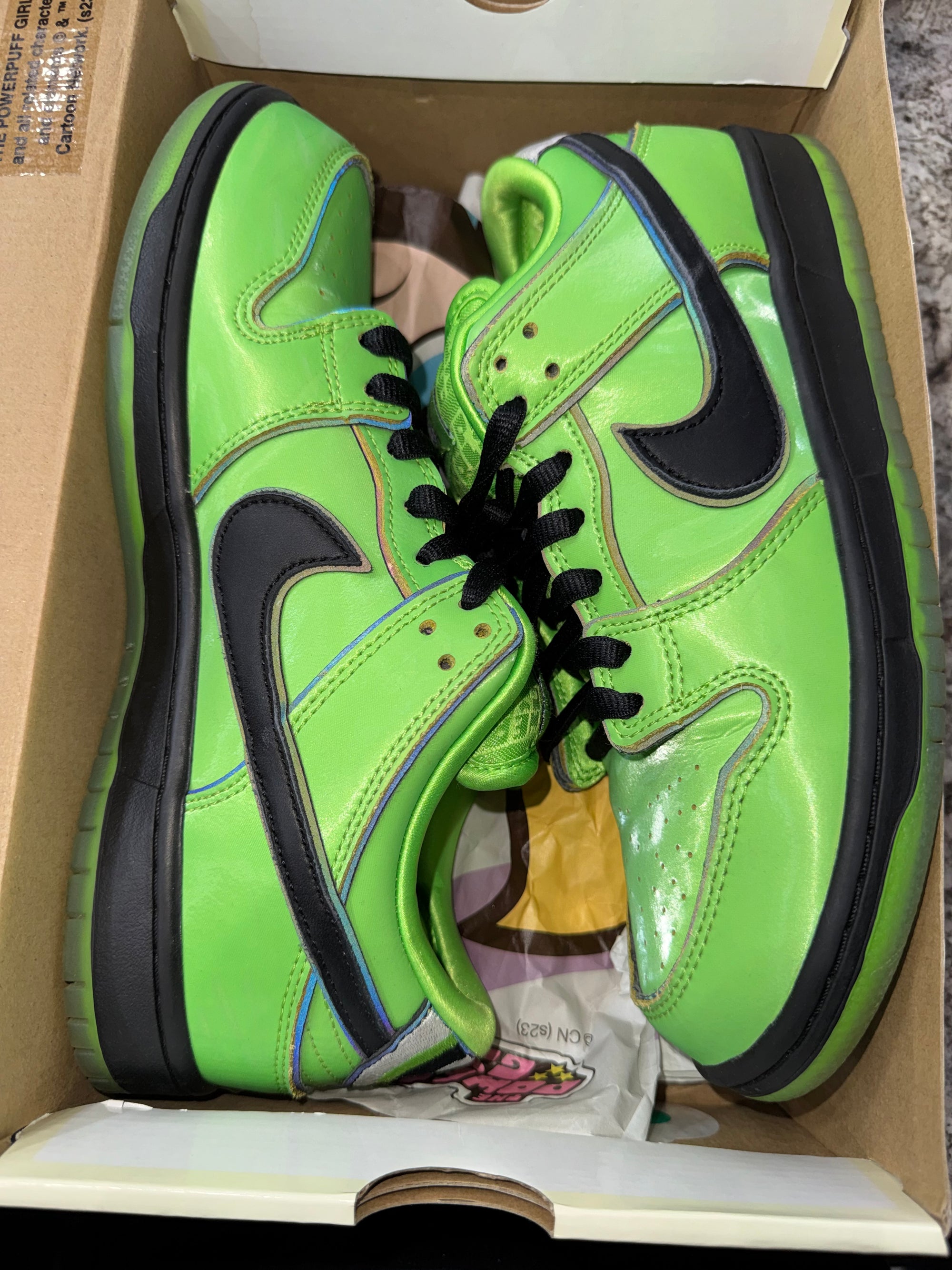 Nike SB Dunk Low The Powerpuff Girls Buttercup