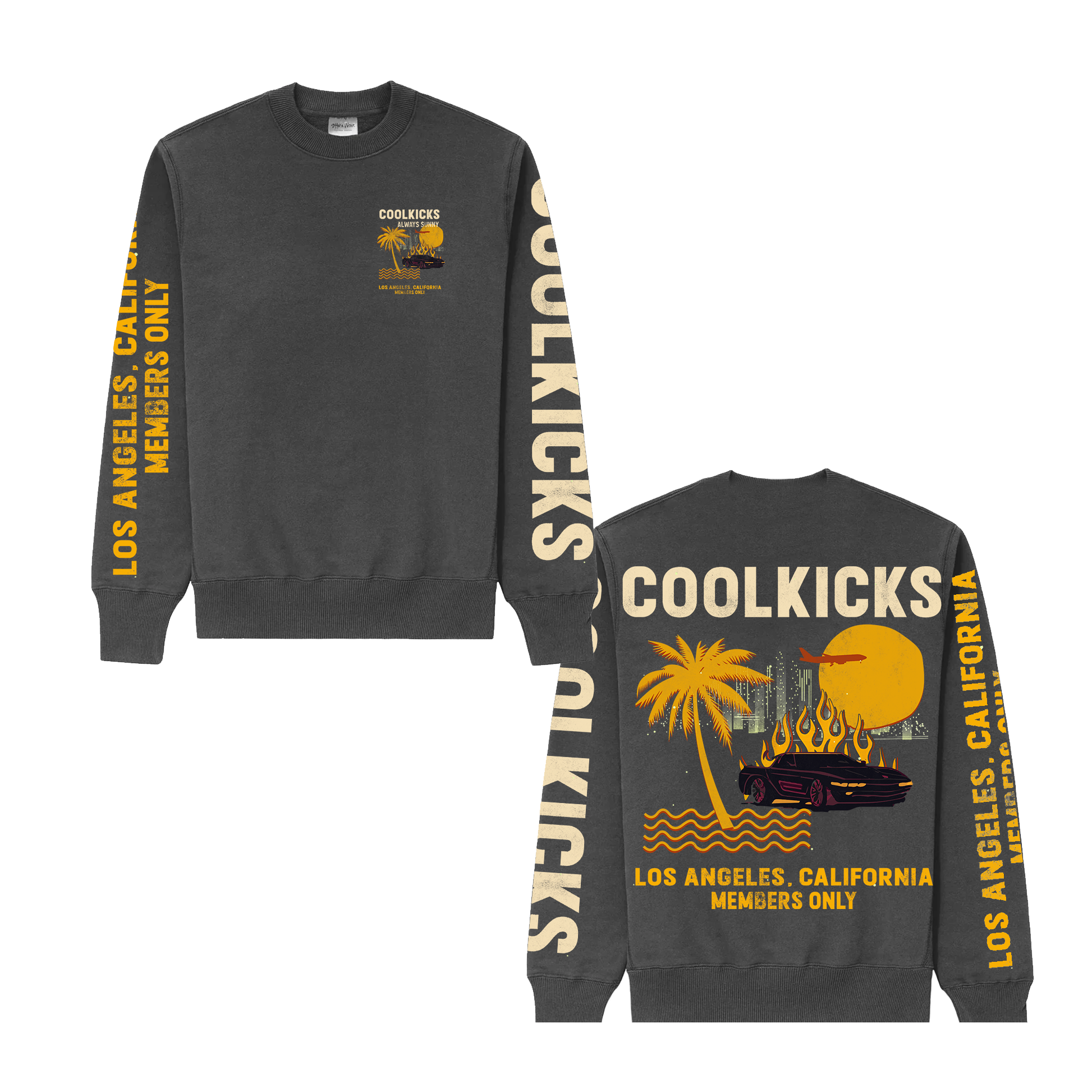 Coolkicks ALWAYS SUNNY Crewneck - Vintage Grey