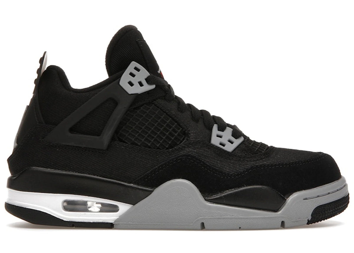 Jordan 4 Retro Black Canvas (GS)