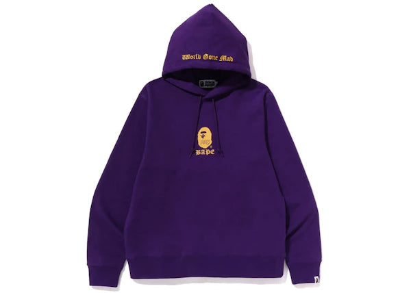 BAPE A Bathing Ape Pullover Hoodie Purple