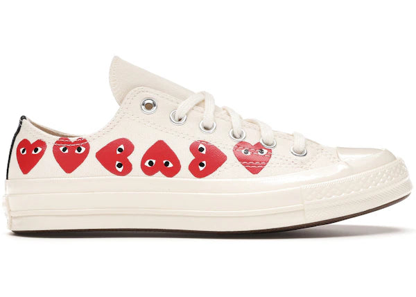 Converse Chuck Taylor All Star 70 Ox Comme des Garcons PLAY Multi-Heart White