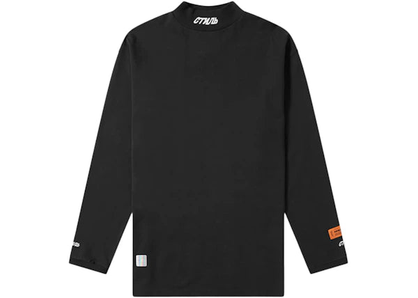 Heron Preston CTNMB Mock Neck Longsleeve T-Shirt Black