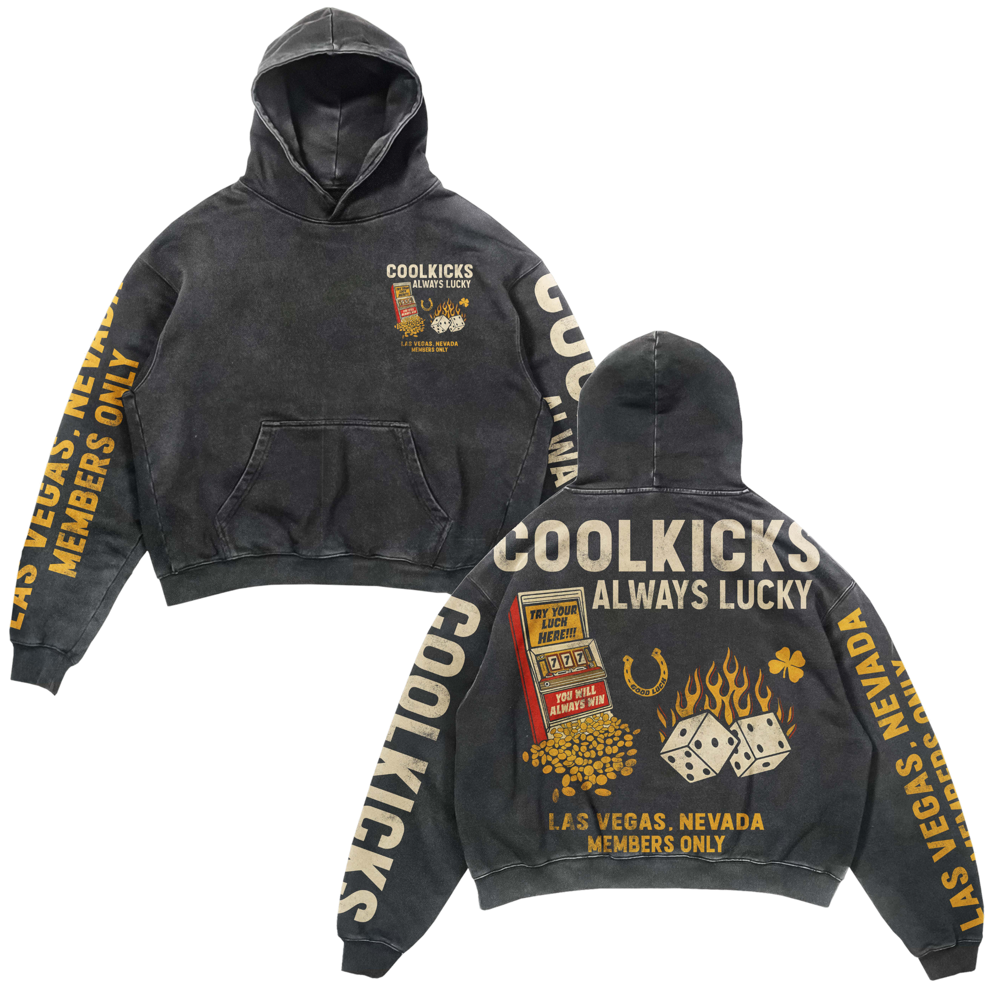 Coolkicks ALWAYS LUCKY Hoodie - Acid Wash