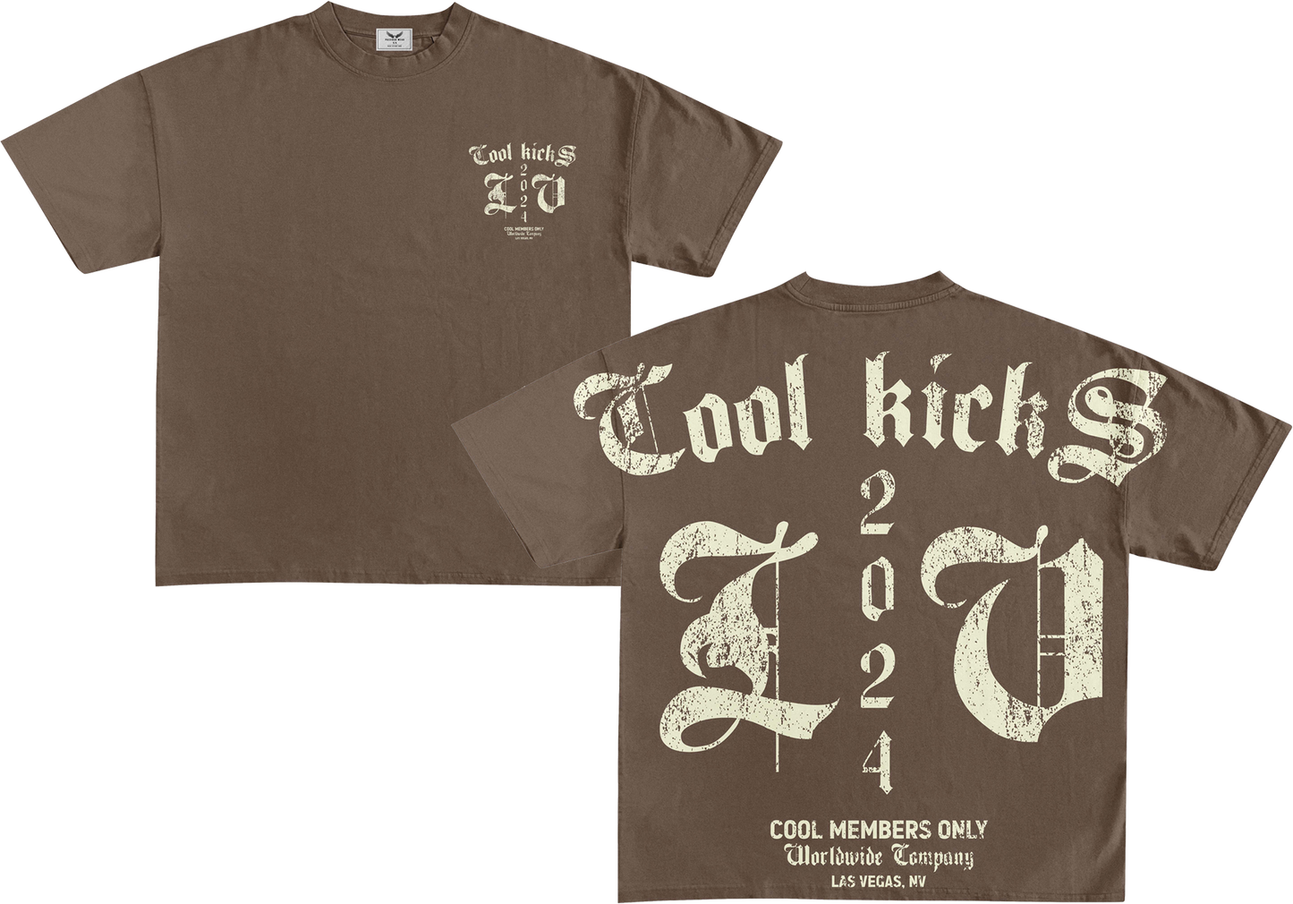 LV Members Only Cool Kicks | Tshirt - Chocolate Brown