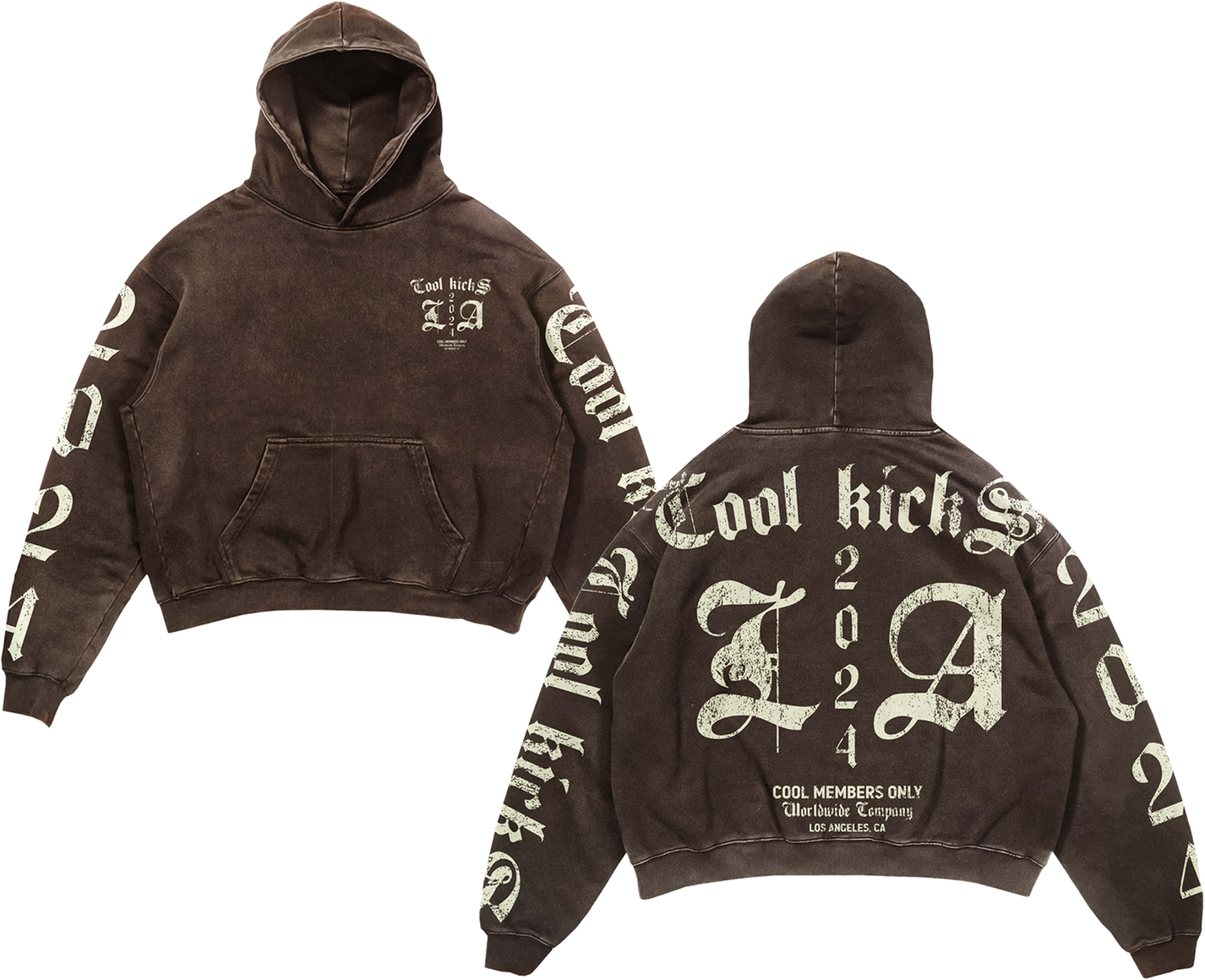 Coolkicks LA MEMBERS ONLY Hoodie - Chocolate Brown – COOLKICKS