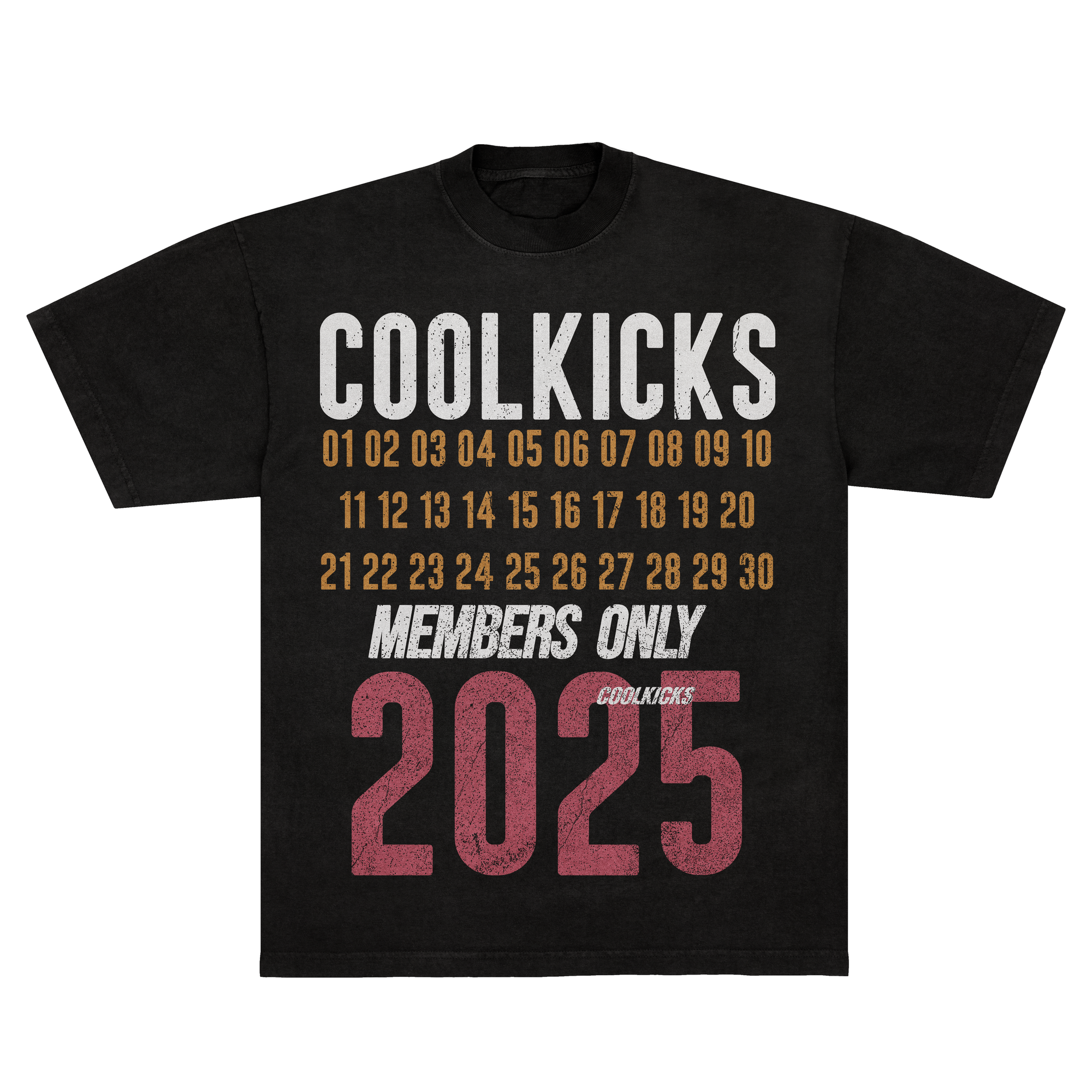 NUMBERS GAME Shirt - BLACK