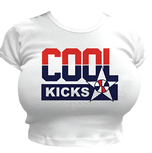 Coolkicks TEAM USA Baby Tee - White/Black