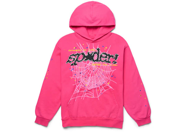 Sp5der P*NK V2 Hoodie Pink