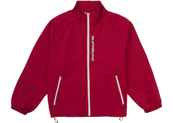 Supreme Contrast Zip Track Jacket Red