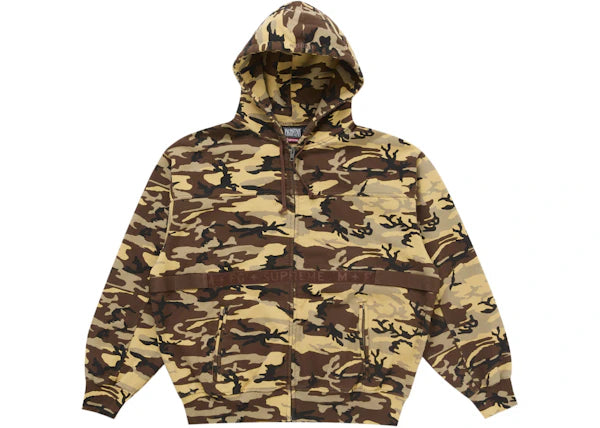 Supreme Marithé + François Girbaud Zip Up Hooded Sweatshirt Camo