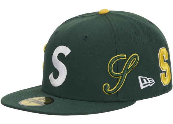 Supreme Multi S Logo New Era 59Fifty Fitted Hat Green