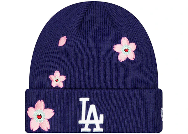 Takashi Murakami x Los Angeles Dodgers x MLB World Your Tokyo Series 2025 Cuffed Beanie Navy