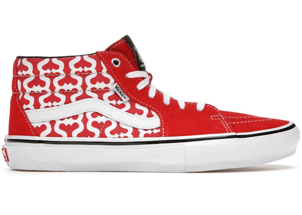 Vans Skate Grosso Mid Supreme Monogram S Logo Red