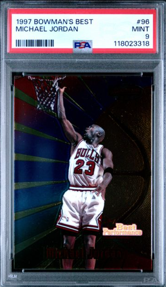1997 BOWMAN'S BEST #96 MICHAEL JORDAN PSA 9