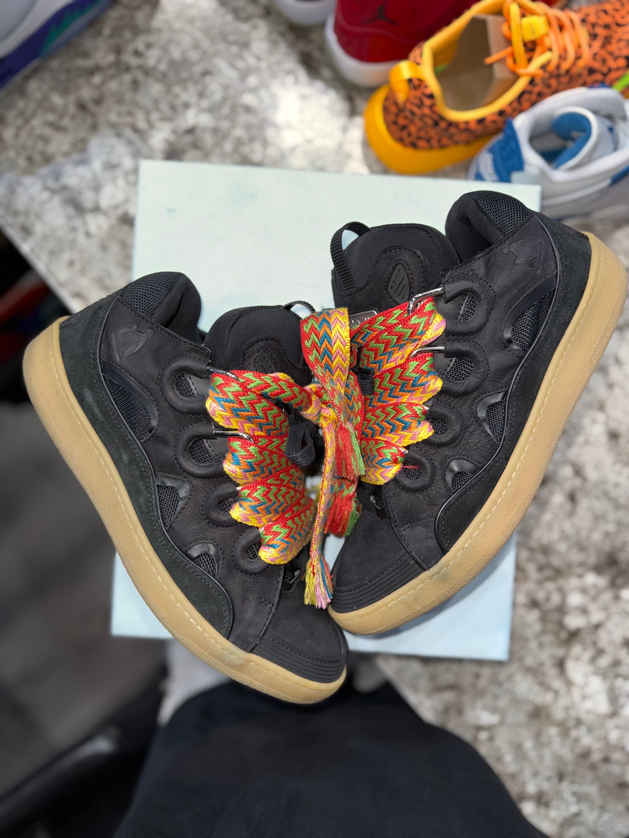 Lanvin Leather Curb Black