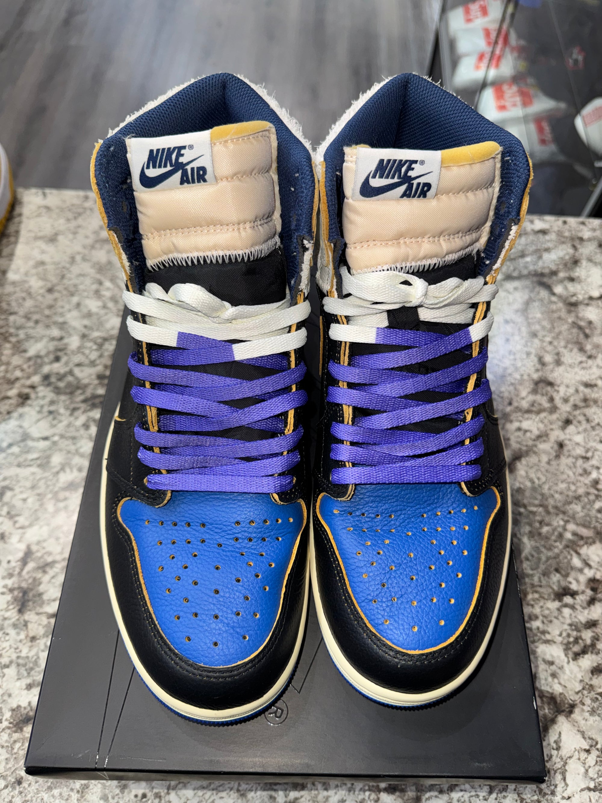 Jordan 1 Retro High OG SP Fragment x Union LA Sport Royal
