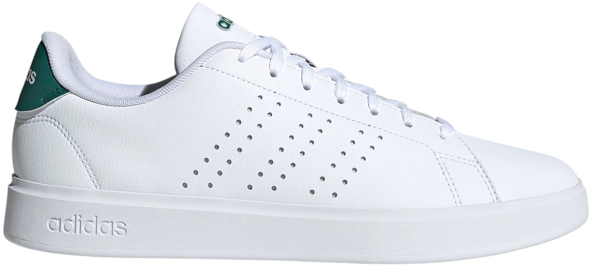 adidas Advantage 2.0 Cloud White Core Black Collegiate Green