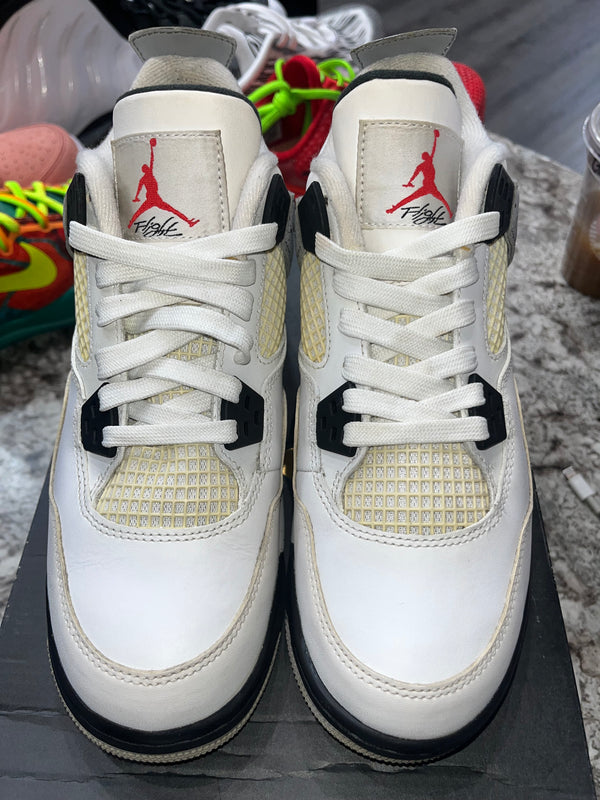Jordan 4 Retro White Cement (2016) (GS) (YELLOWING)