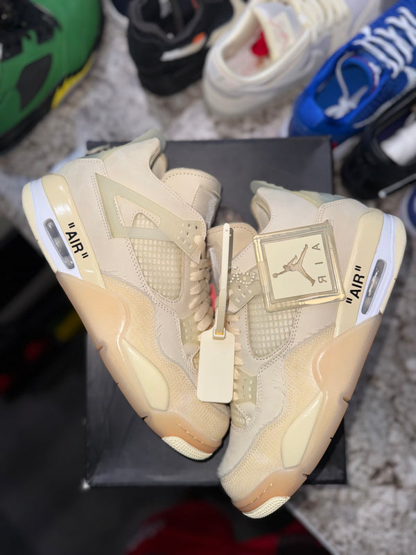 Jordan 4 Retro Off-White Sail (Women's) (DAMGED BOX)