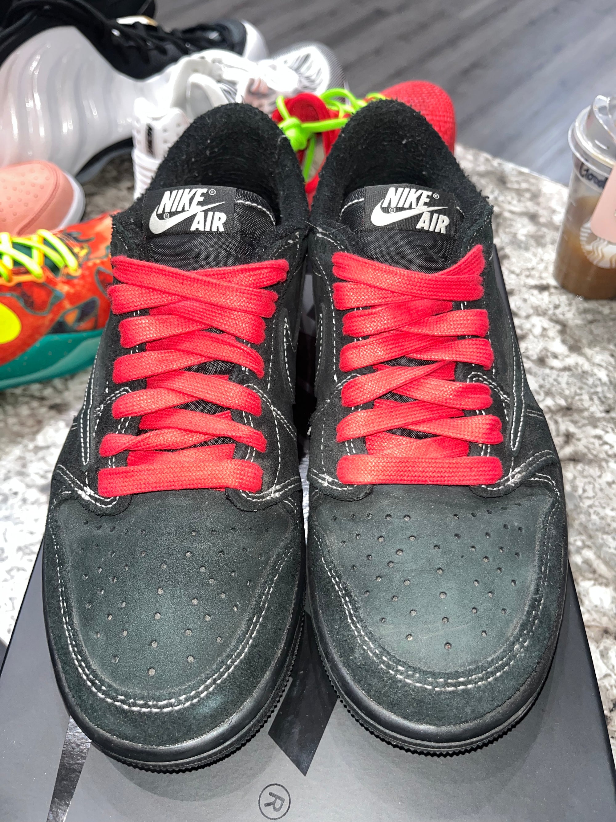 Jordan 1 Retro Low OG SP Travis Scott Black Phantom (MISSING SLEEVE)