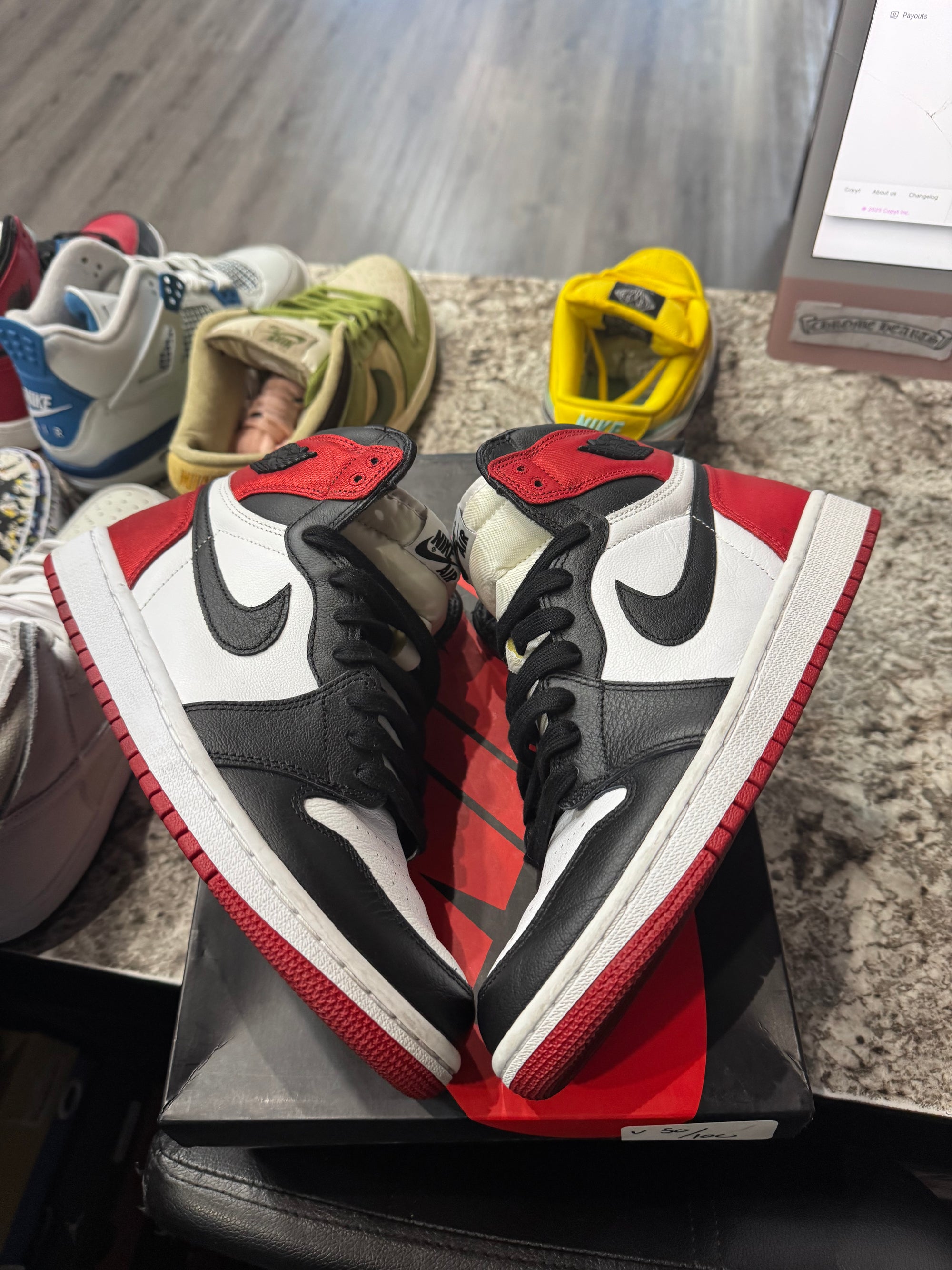 Jordan 1 Retro High Satin Black Toe (Women's)