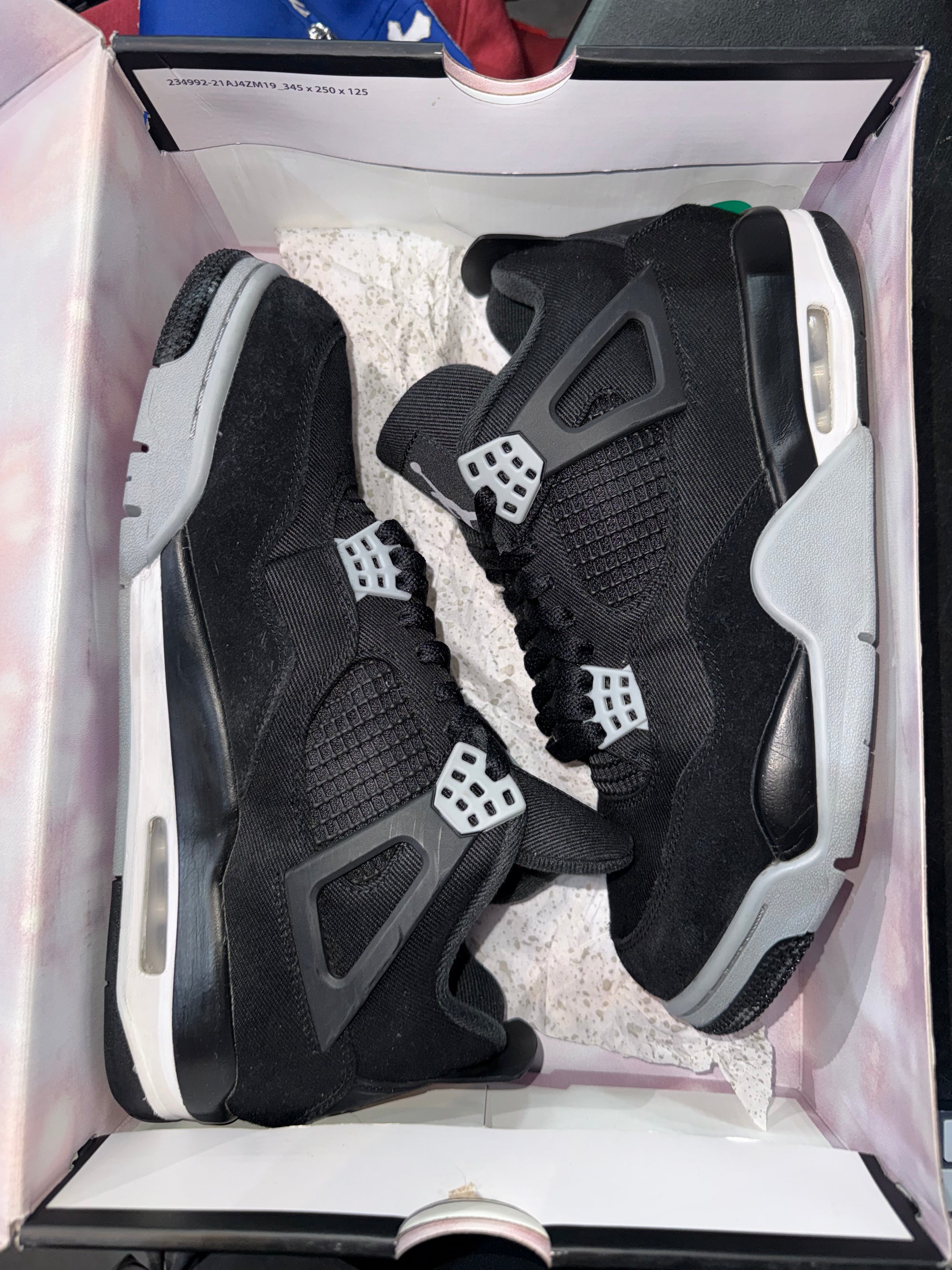 Jordan 4 Retro SE Black Canvas
