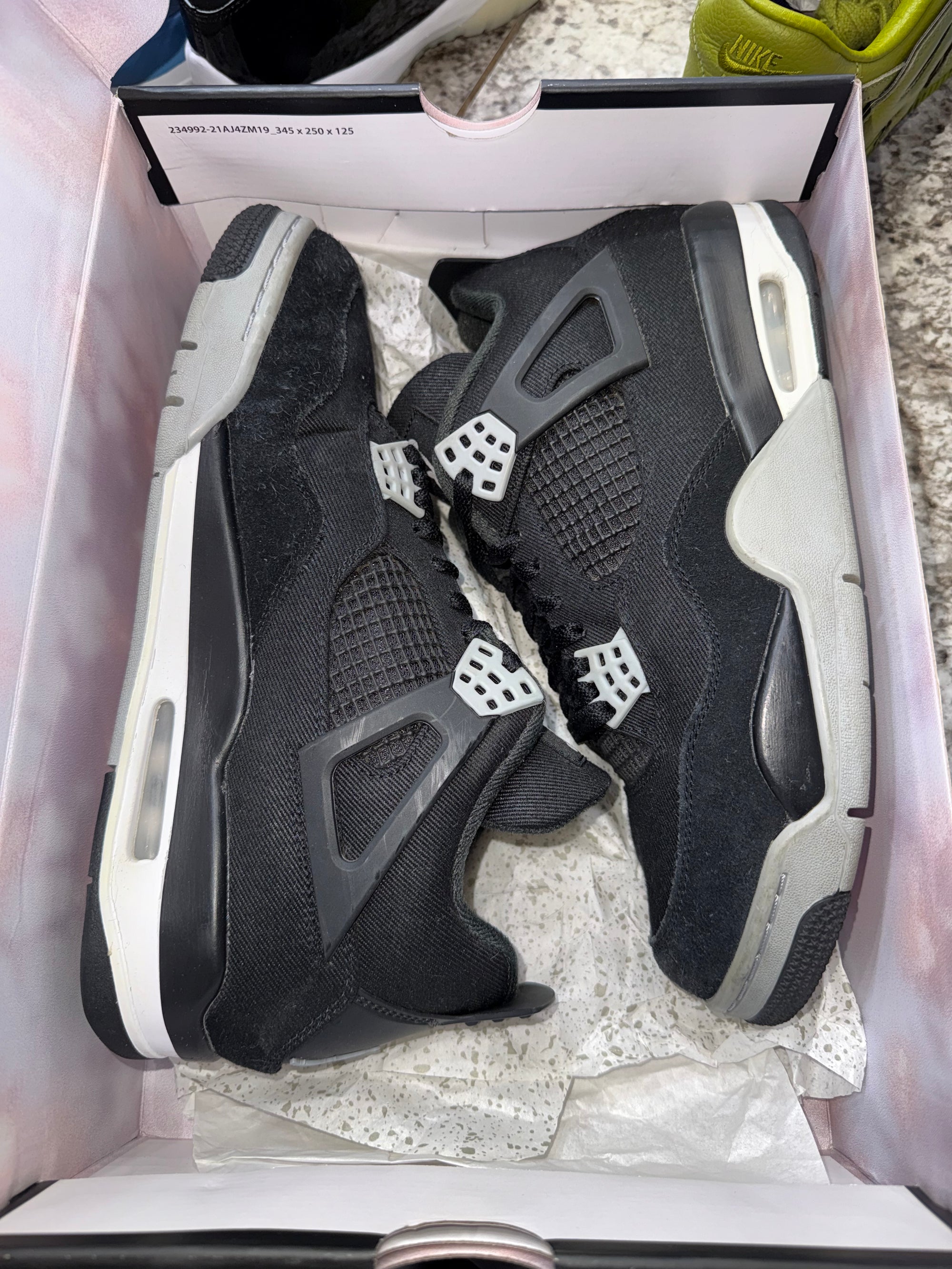 Jordan 4 Retro SE Black Canvas