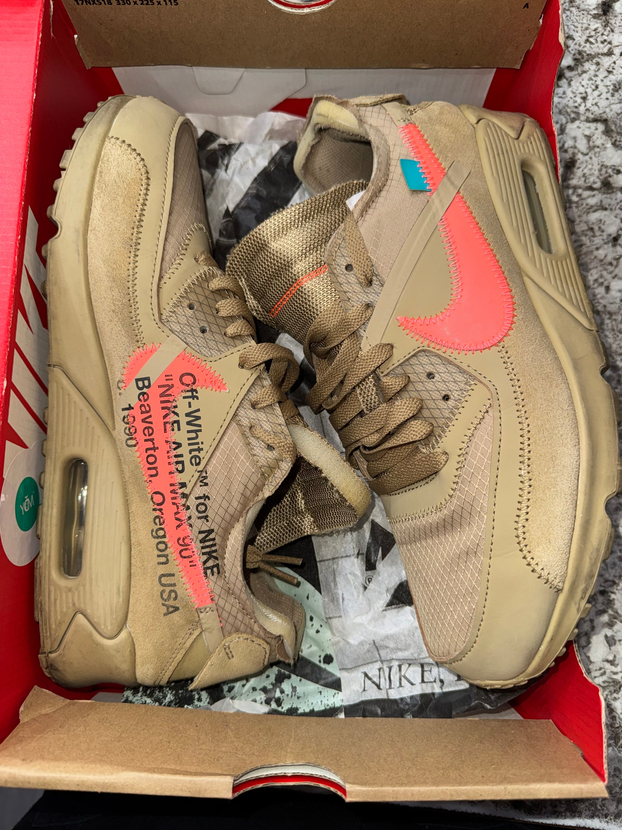Nike Air Max 90 Off-White Desert Ore
