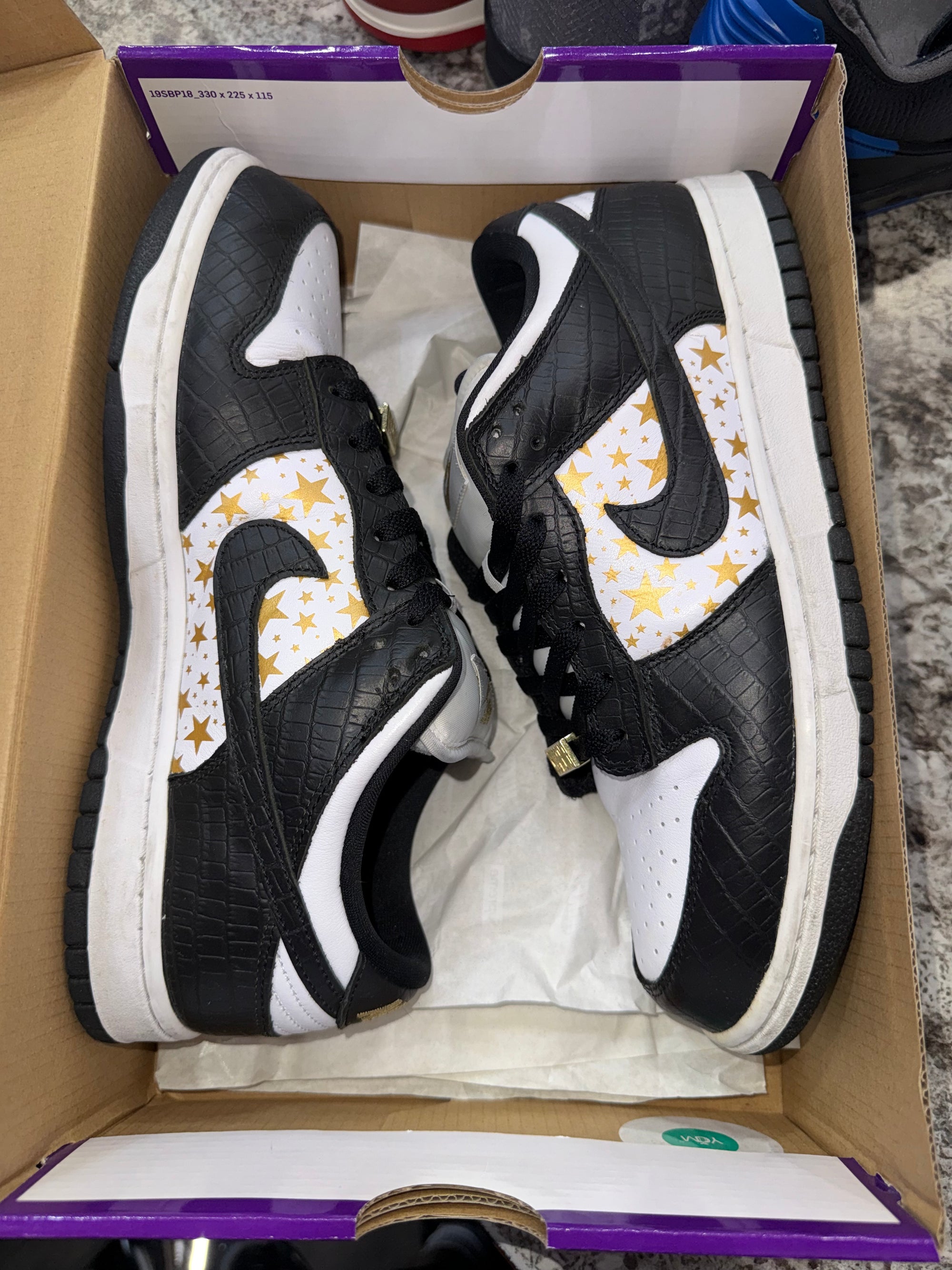 Nike SB Dunk Low Supreme Stars Black (2021)