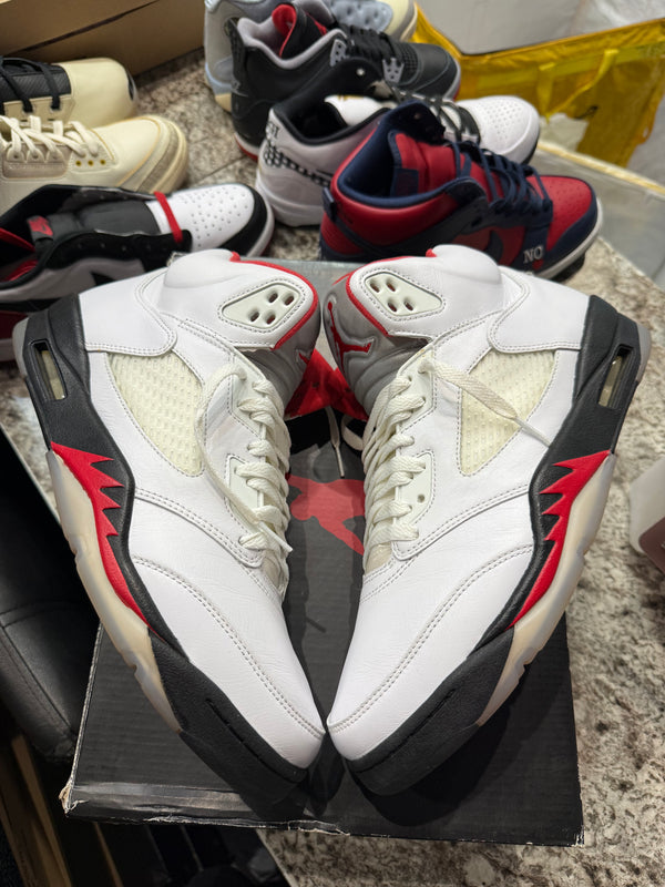 Jordan 5 Retro Fire Red Silver Tongue (2020)