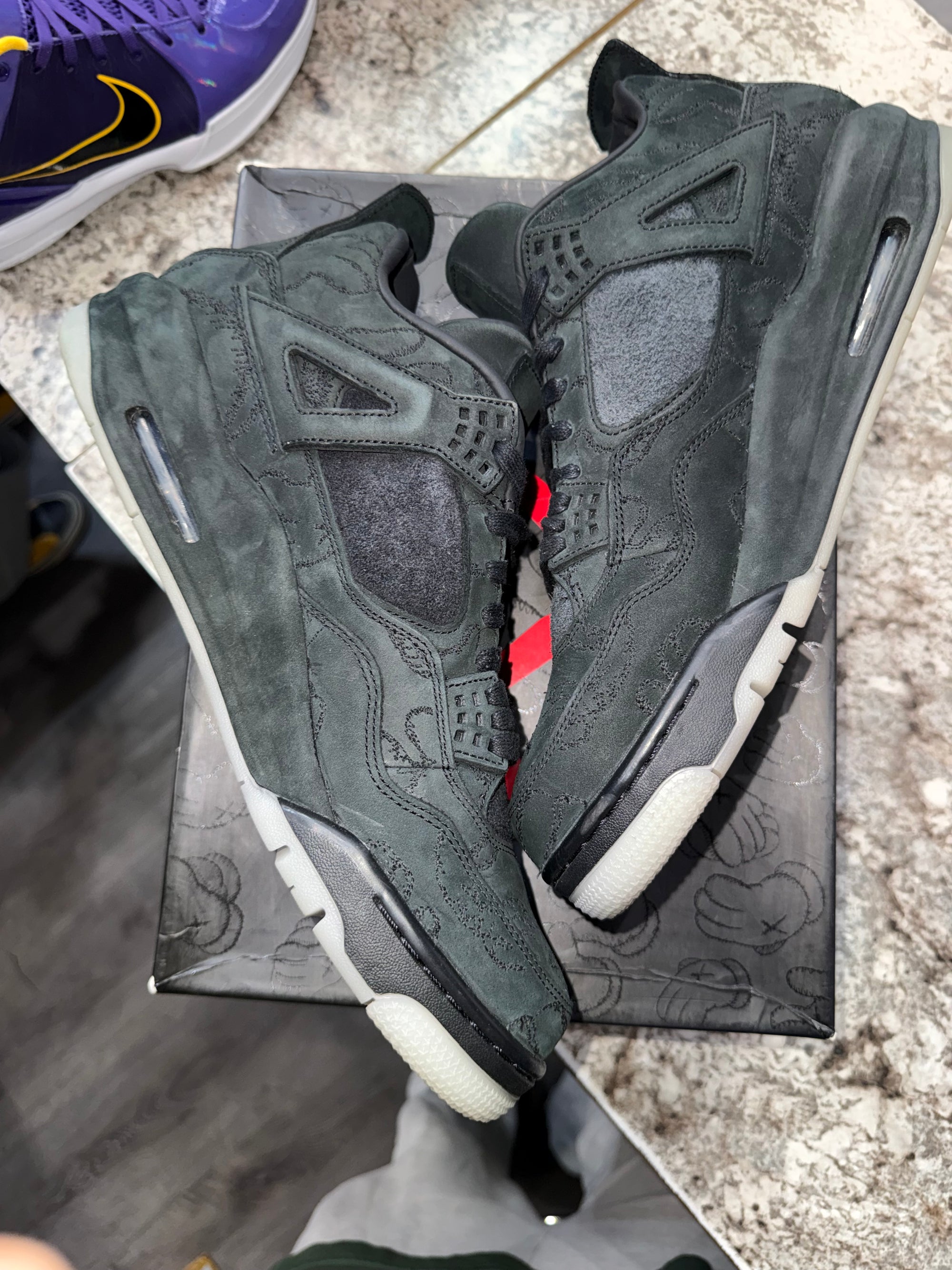 Jordan 4 Retro Kaws Black
